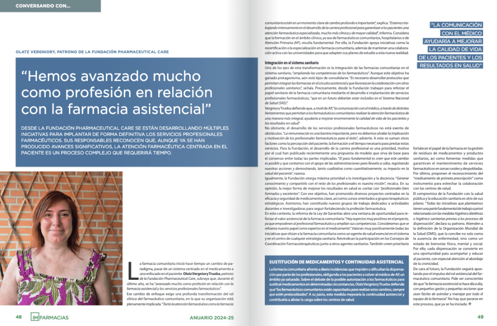 Olatz Vergniory IMFarmacias farmacia asistencial