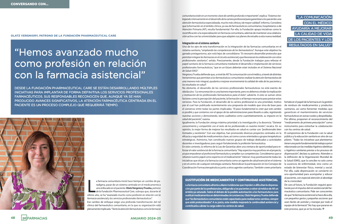 Olatz Vergniory IMFarmacias farmacia asistencial